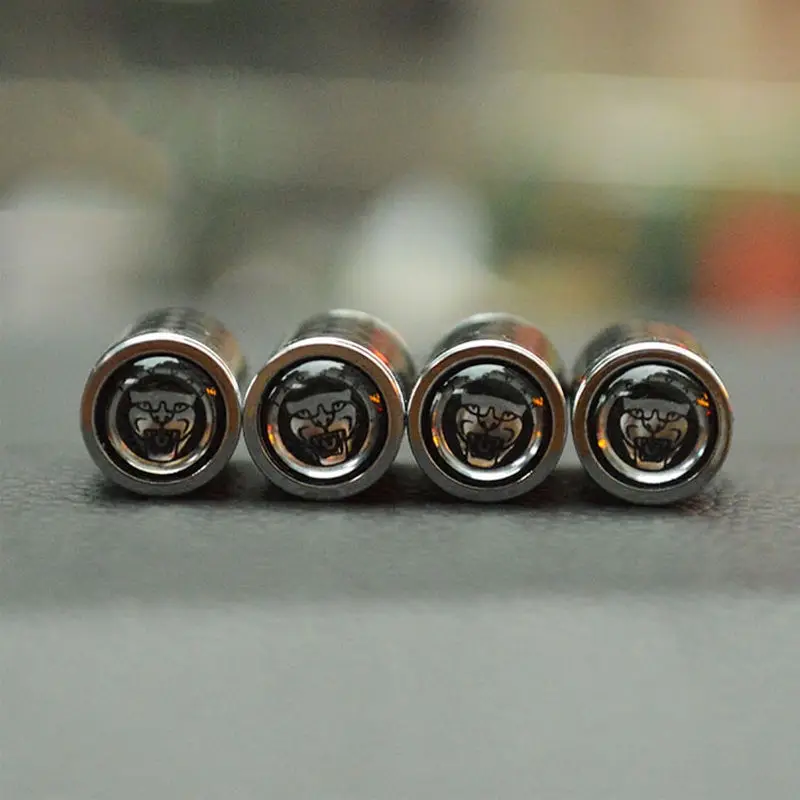 Car Valve Cock Protection Cover Wheel Exterior Decoration 3D Metal For Jaguar F-PACE XE XF XJ F-TYP