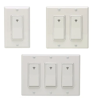 

WiFi Smart Switch Wall Light Remote Control Alexa Voice Control Practical US standard 118 Smart Switch