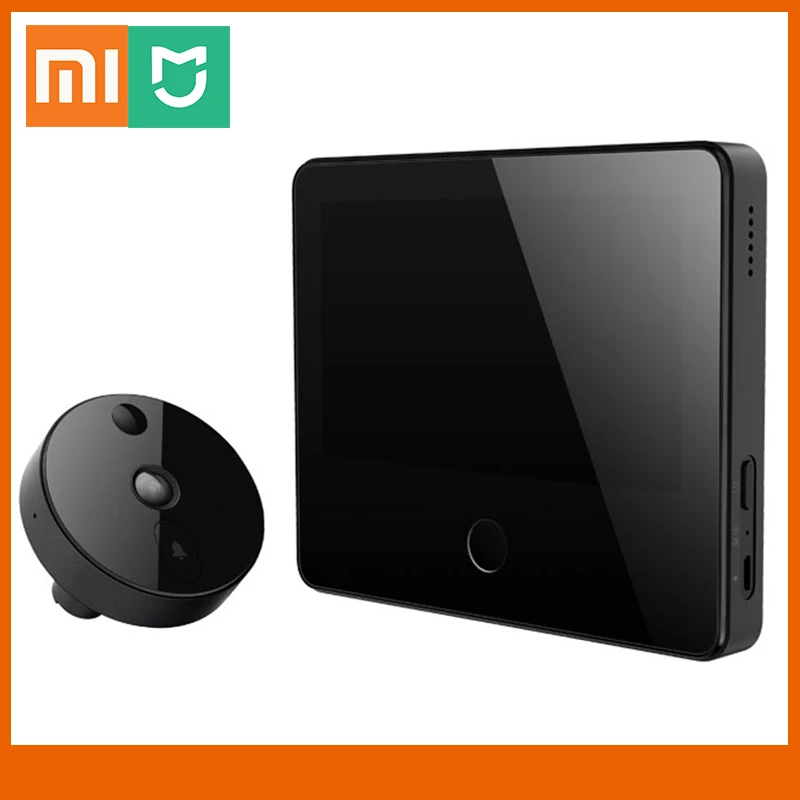 Смарт Камера Xiaomi Mijia кошачий глаз дверной звонок инфракрасное ночное видение ии