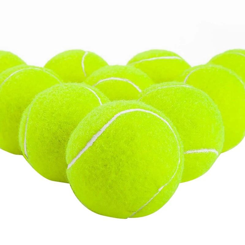 Тренировочные теннисные мячи, беспрессованные тренировочные теннисные мячи, мягкие резиновые теннисные мячи для детей начинающих домашних животных, упаковка из 15