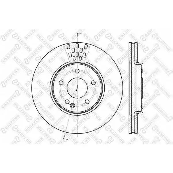 Диск тормозной передний MB W202/W203/W210 2.0-3.0D 95 STELLOX 60