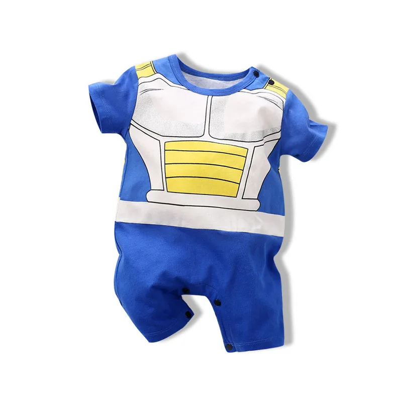 

2019 Baby Onesie Summer New Style Newborns Crawling Clothes Anime Short Sleeve Infants out Clothes Cross Border
