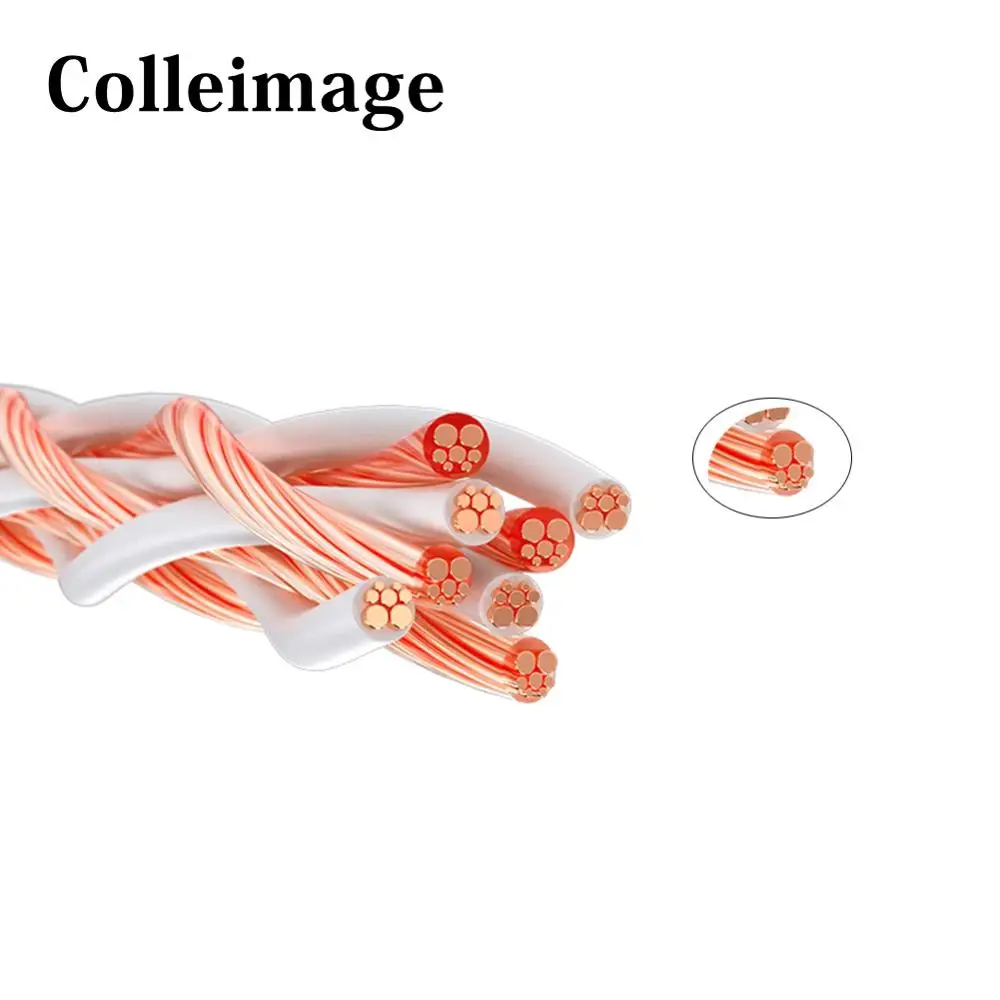 Colleimage 4TC OCC медный провод кабель для HIFI аудио динамик усилитель проигрыватель