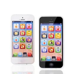 Téléphone portable éducatif pour enfants, avec LED, jouet pour bébé, en anglais, pour apprendre, cadeau de Noël 