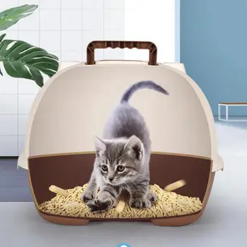 

Fully Enclosed Anti-splashing And Deodorizing Cat Sand Basin Super Cat Articles Dung Basin Sand Table Anti-odorizing Cat Toilet