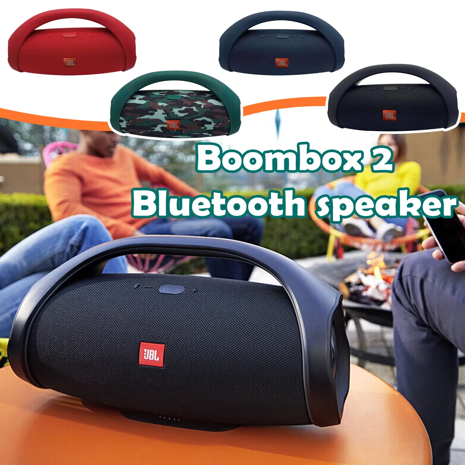 Bluetooth-Колонка Boombox 2 водонепроницаемая Ipx7 4 шт. | Электроника