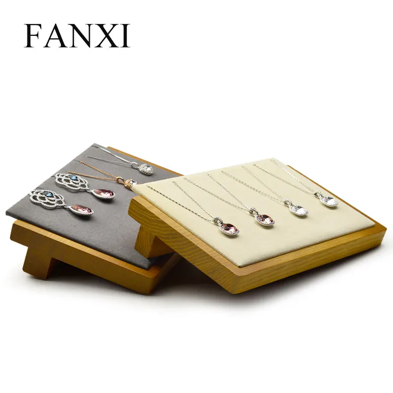 Подставка для демонстрации ожерелья FANXI деревянная подставка ювелирных изделий