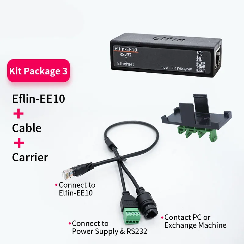 Модуль преобразователя последовательного порта RS232 в Ethernet сервер Беспроводное