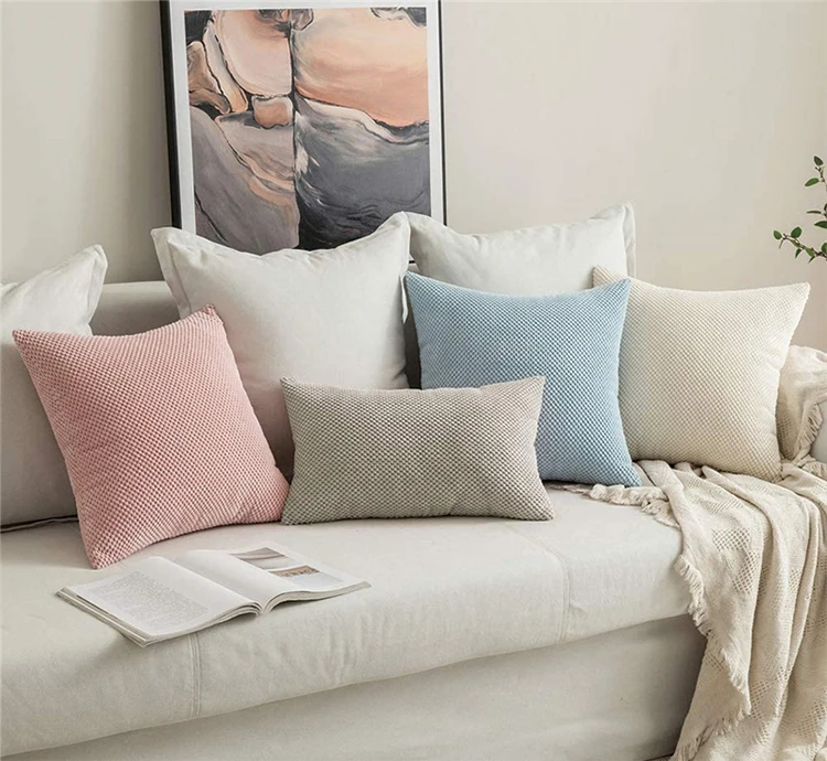 Soft Cushion Cover Velvet Pillow Cover Nordic Decorative Pillows 45x45cm For Living Room Bedroom Housse De Coussin Home Decor