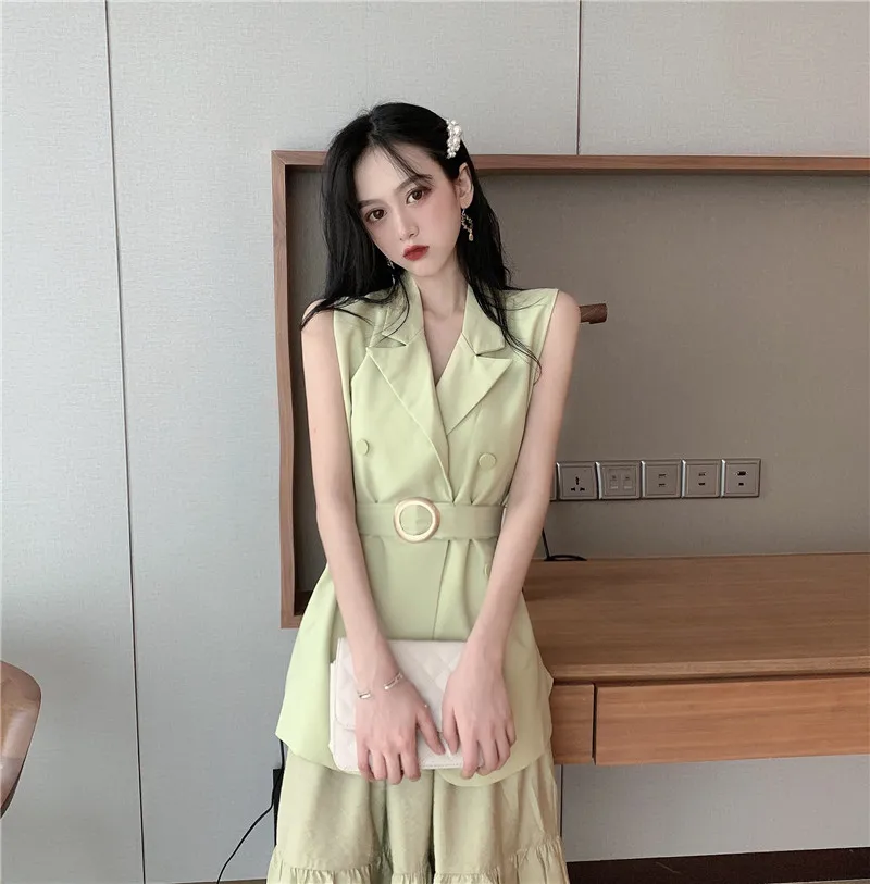 Number One People New Style Korean-style Sleeveless Small Suit Young Coat Tops