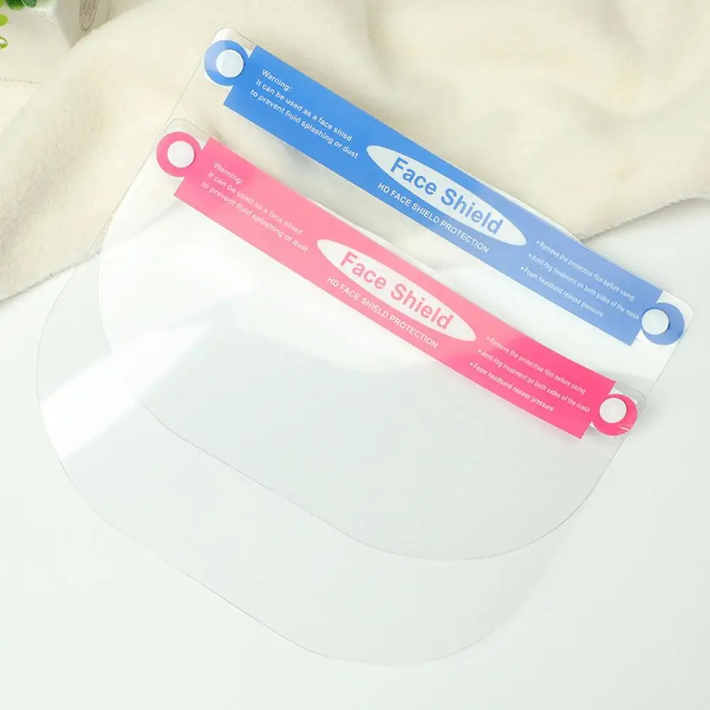 Visière de Protection Réutilisable PET Bleu Rose - Lot de 1