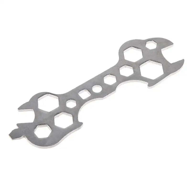 

15 in 1 Bicycle Cycling Flat Hexagon Wrench Steel Hexagon Spanner Hand Practical Repair Multi Function Tool Kits
