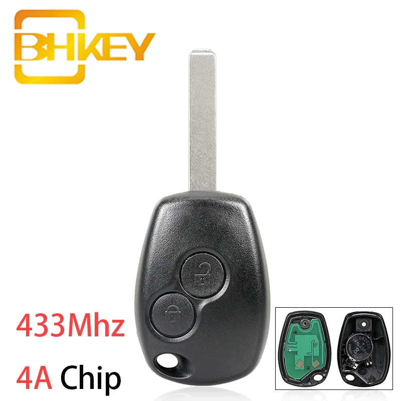 BHKEY 4A Chip 2B Remote Car Key для Renault Trafic Twingo Symbol Dacia Duster Logan Sandero Vauxhall Vivaro 2012 - 2017 | Автомобили и