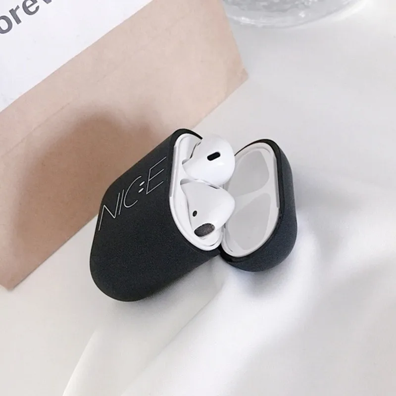 1 шт. модный красивый жесткий защитный чехол с принтом для наушников Airpods 1/2 Bluetooth