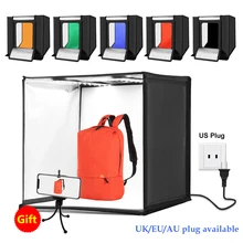 ^#Cheap 60*60 cm 24 inch 60W White Lighting Photography Photo Box Studio Shooting Tent SoftBox With 6 Color Background cloth Flash Diffu ^#Cheap 60*60 cm 24 inch 60W White Lighting Photography Photo Box Studio Shooting Tent SoftBox With 6 Color Background cloth Flash Diffu