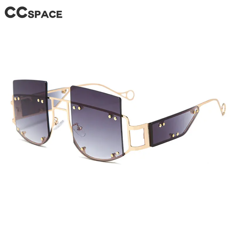 47189 Personality Rivet Sunglasses Men Women Fashion UV400 Glasses