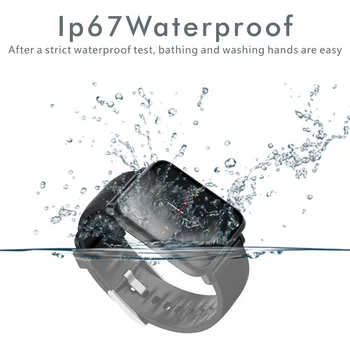 

Smartwatch Fitness Tracking Watch 1.3Inch Color TouchScreen Waterproof Smart Bracelet HJ55