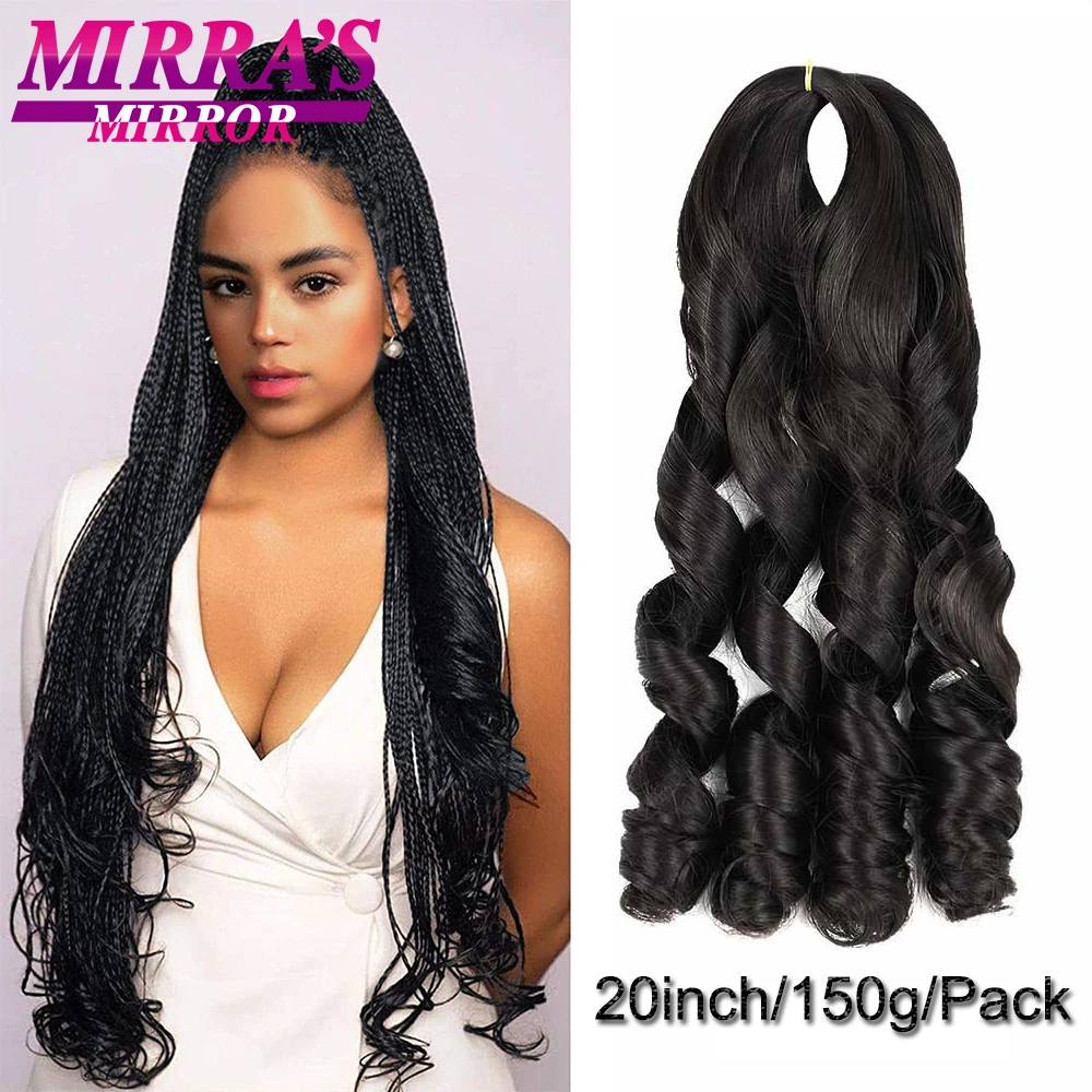 Curly Braiding Hair Extensions Loose Wavy Crochet Braids 20inch 150g/pack  Afro Curls Crochet Synthetic Hair Mirra's Mirror - Synthetic Braiding Hair(for  Black) - AliExpress