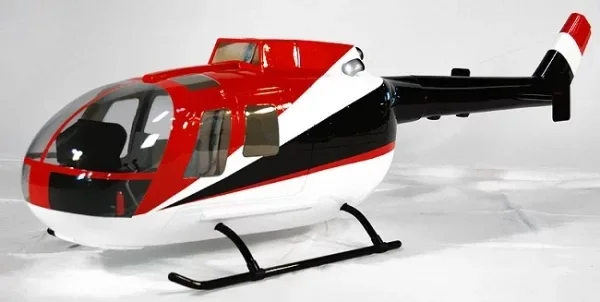 Модель 600 года размер MBB BO 105 фюзеляж из стекловолокна для радиоуправляемого