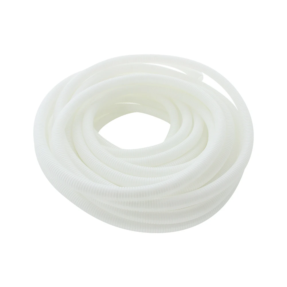 PP21.2 x20m White PP15.8 PP21.2 серый/белый гибкий гофрированный трубчатый шланг 2~ 20 м длиной полипропилен(ПП) Кабельный трубопровод шланг 1 шт - Цвет: PP21.2 x20m White