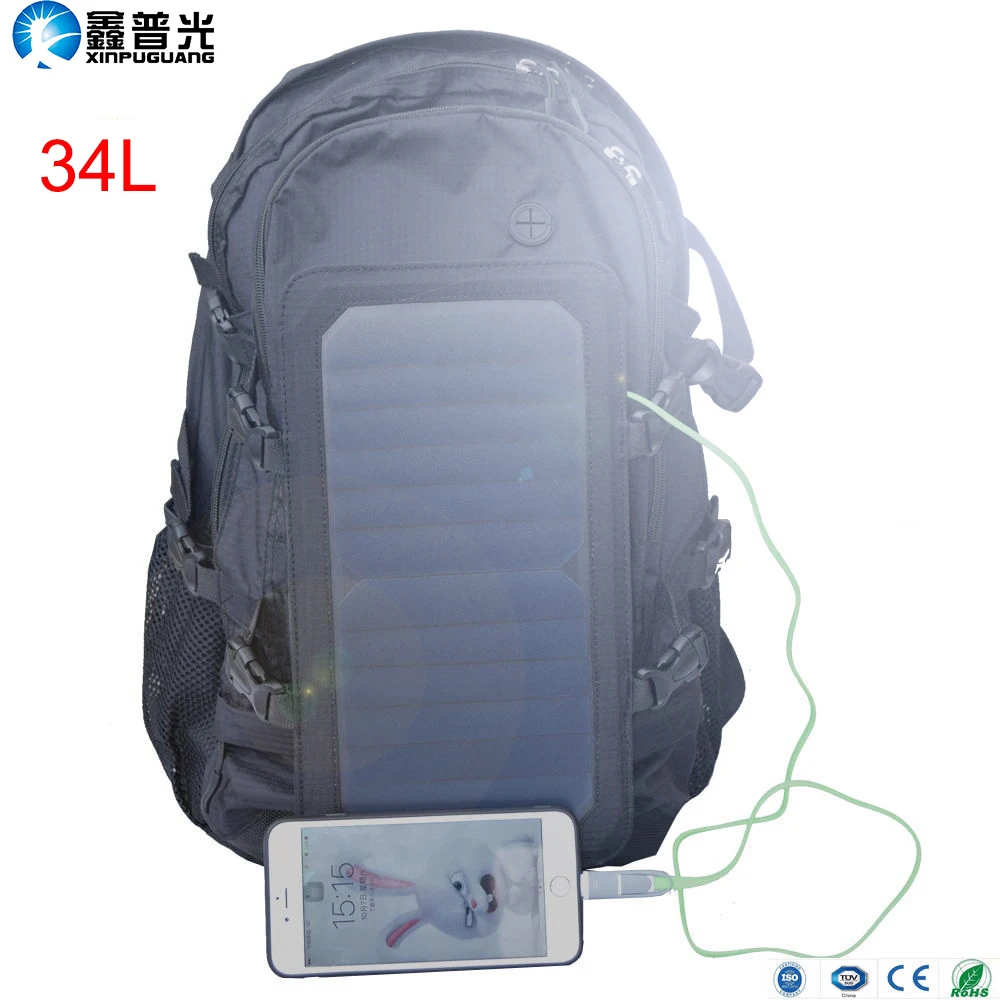flexible Solar Panel Backpack 6.5w 6v 5v USB Charging Oversize Large