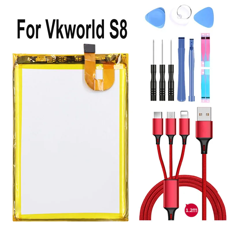 Vkworld S8 телефон батарея MTK6750T 5500 мАч+ USB кабель+ набор инструментов