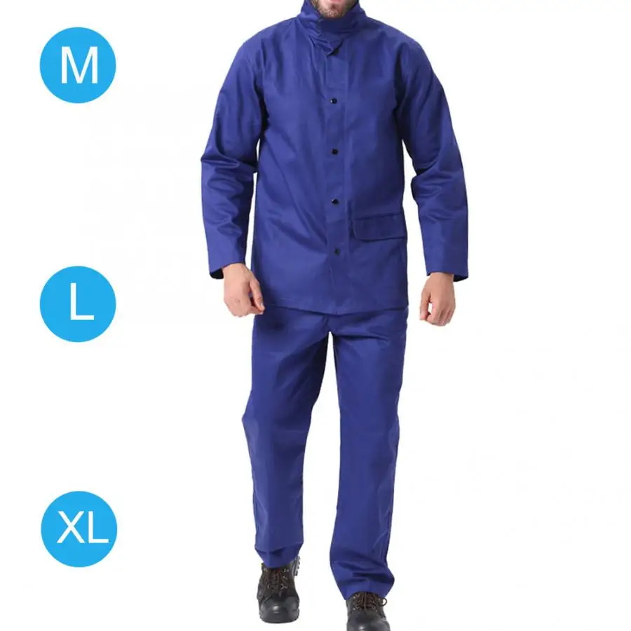 Work clothes Wear-Resisting Fireproof Welding Protective Clothing Suit Safety Welder Protection Blue | Безопасность и защита