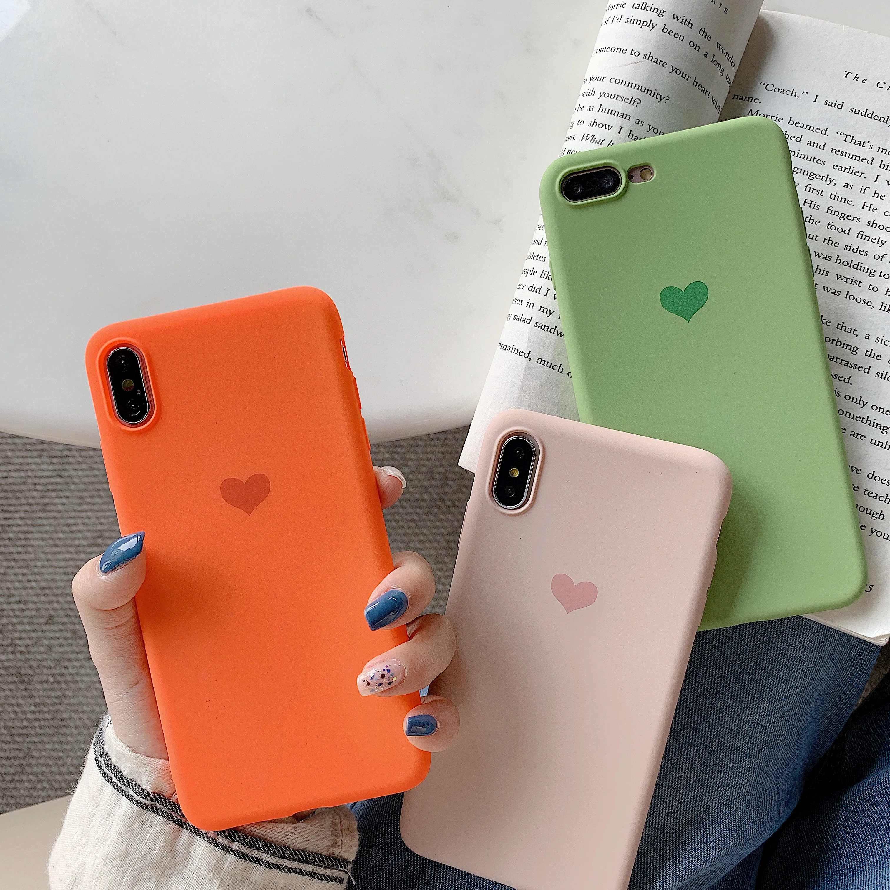 

Love Heart Silicone case for Huawei P Smart Plus 2019 Back Cover on Huawei P smart Psmart 2018 case Soft TPU phone cases shell