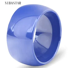 Белый/синий 2 цвета унисекс ювелирные изделия США размер 6-11# Роскошные широкие Керамические Кольца Обручальное Кольцо Vogue широкое керамическое кольцо
