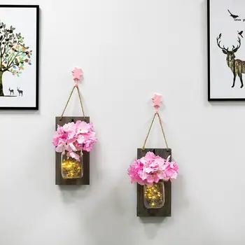 

2 Pcs/Set LED Fairy Light Solar Powered For Mason Jar Lid Insert Light LED String Wire Lamp Color Changing Home Hanging Decor