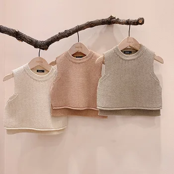 

2020 New Arrival Baby Girls Sweaters Autumn Winter Fashion Pullover Vest