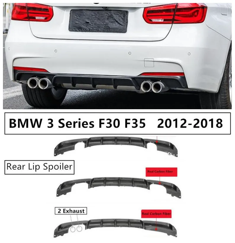Задний спойлер для BMW 3 серии F30 2012 2018 диффузор бампера спойлеры высокого качества