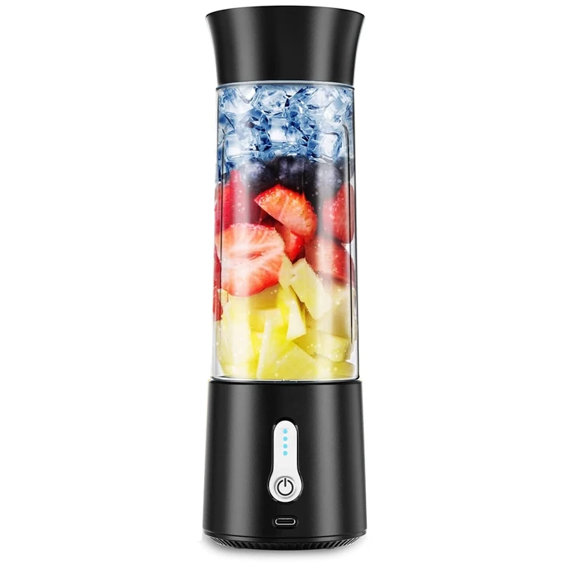 Portable Blender, Rechargeable Blender with 500Ml Bottle, Waterproof