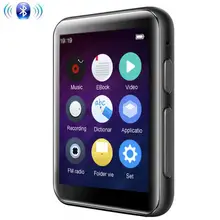 MP4 плеер Bluetooth 4,2 с 2,5 дюймовым сенсорным экраном 16 ГБ с динамиком поддерживает FM, воспроизведение видео, расширяемая sd-карта до 128G