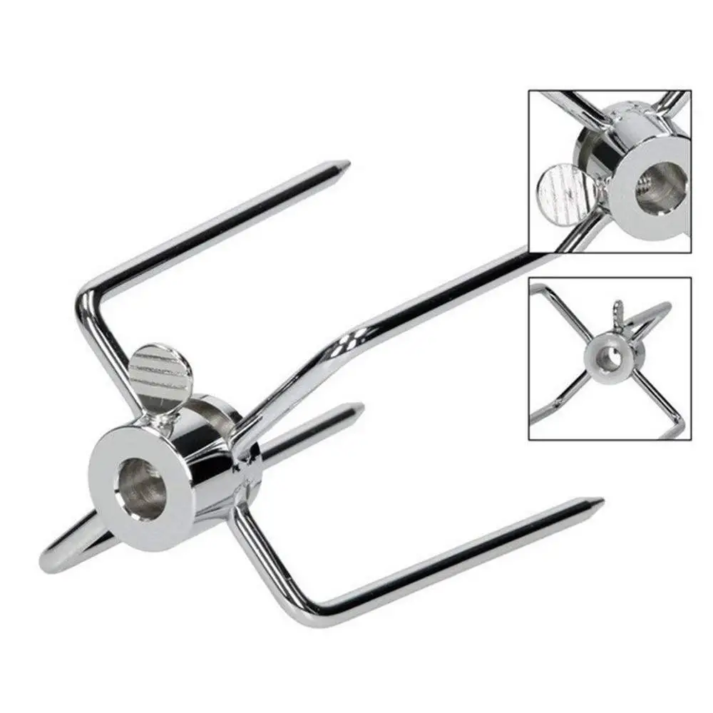

2 Pieces Electric Grill Chicken Grill Rotisserie Meat Fork BBQ Tool Universal Turkey Fork Barbecue Roast Accessories