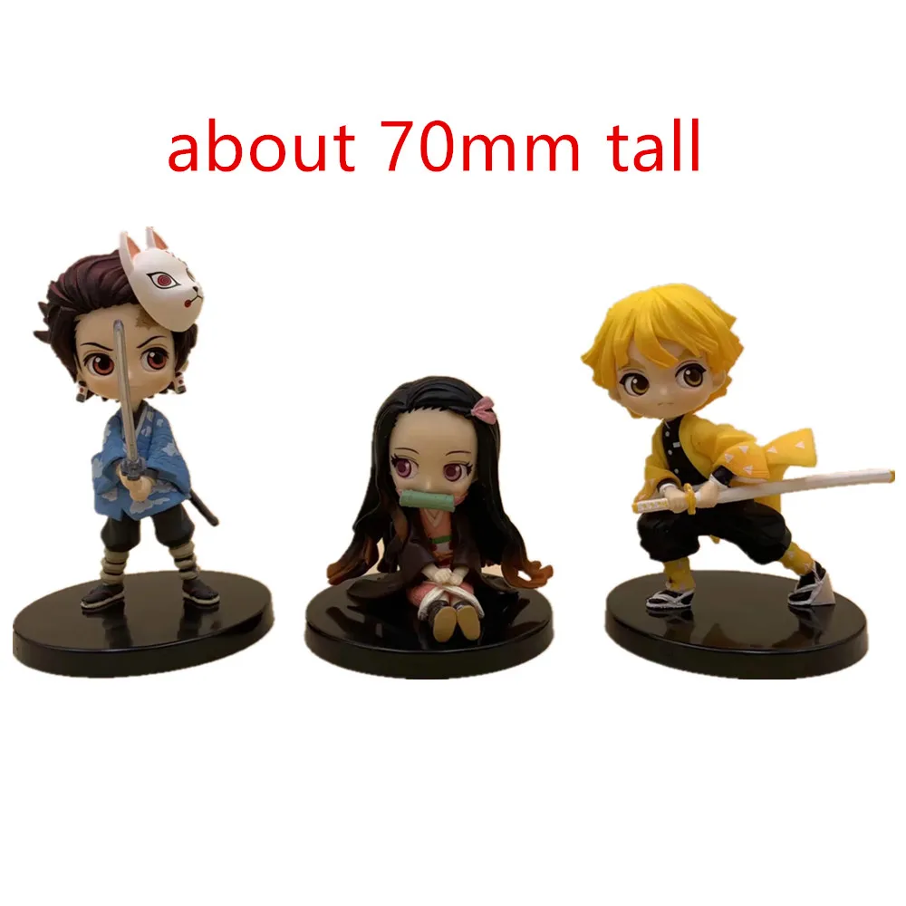 no retail box Kimetsu no Yaiba Tanjirou Giyuu Inosuke Nezuko Demon Slayer фигурка ПВХ фигурка игрушка аниме Demon Slayer Brinquedos фигурка - Цвет: no retail box
