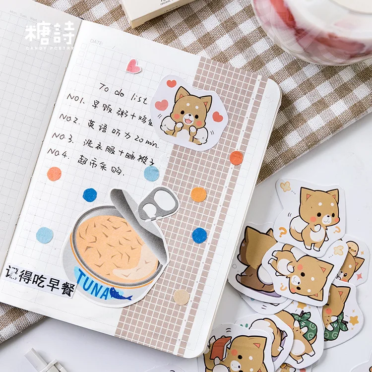 Xusheng животные серия милые наклейки с изображениями собак Скрапбукинг Канцелярские товары японский дневник наклейки канцелярские товары