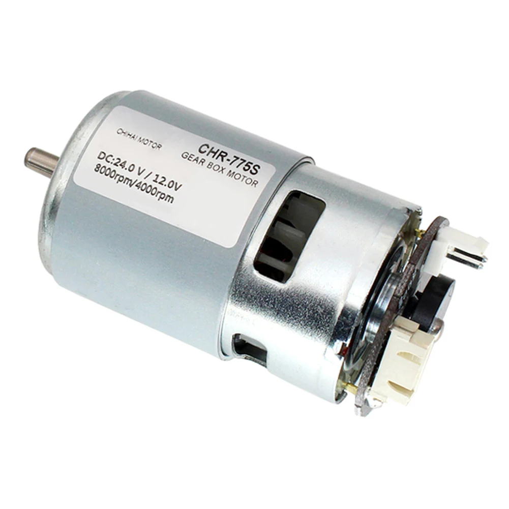 

CHR-775S Magnetic Holzer Encoder DC Motor 24V 8000RPM Robot Driving Motor Motors Accessories 42mm*85mm Se25