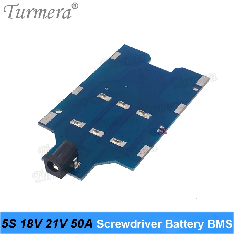 BMS Lithium Battery Board 5S 18V 21V 50A with Balance for 21V 18V Screwdriver Shurik and Vacuum Cleaner Battery Pack Use Turmera