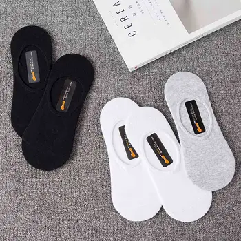 

3 Pairs/ Set Spring Summer Women Socks Solid Color Fashion Wild Shallow Mouth Invisible Socks Feld Man Slipper Socks