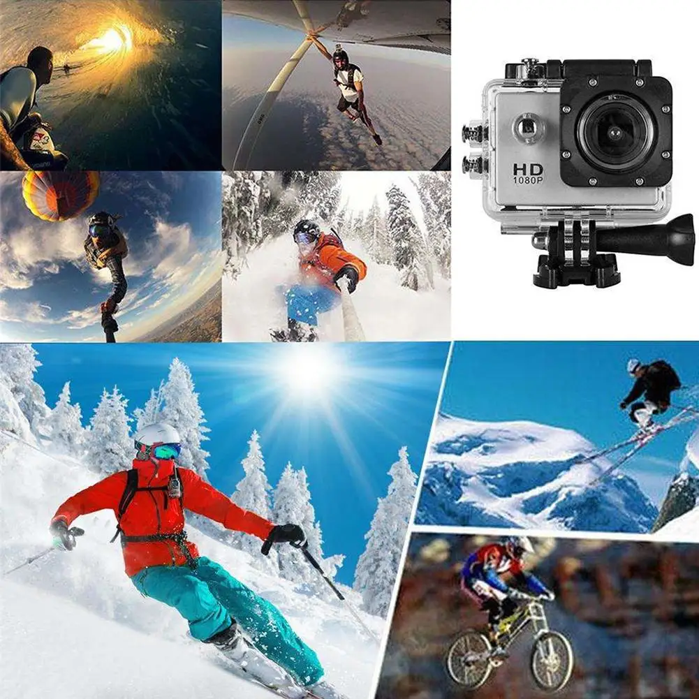 Full HD 1080P Waterproof Camera 2.0 Inch Camcorder Sports DV Go Car Cam Pro Mini Sports DV Camcorder With Cam Accessories
