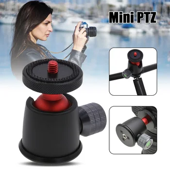 

Mini Tripod Ball Head Adapter Aluminum Alloy 360 Degree Swivel Ball Head @M23