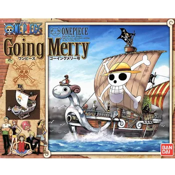 

Original Bandai One Piece Great Ship GOING MERRY Luffy Gold Mermaid Assembly Action Figureals Brinquedos Model Dolls