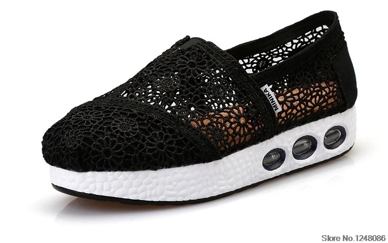 Minika Для женщин Mesh Sneaker дышащая прогулочная обувь увеличивающая рост Спортивная обувь Открытый легкая обувь AA50021