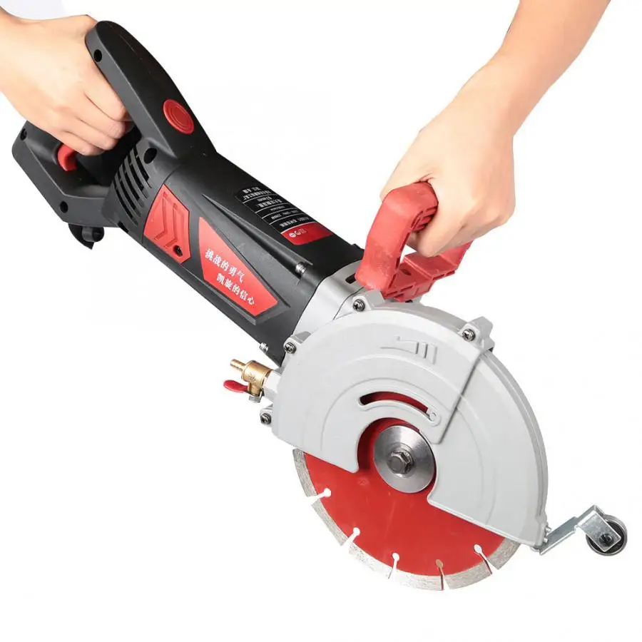 2200W 220V Electric Wall Chaser Groove Cutting Machine 180 Wall Slotting Machine 10mm Steel Concrete Circular Saw Electric Tool