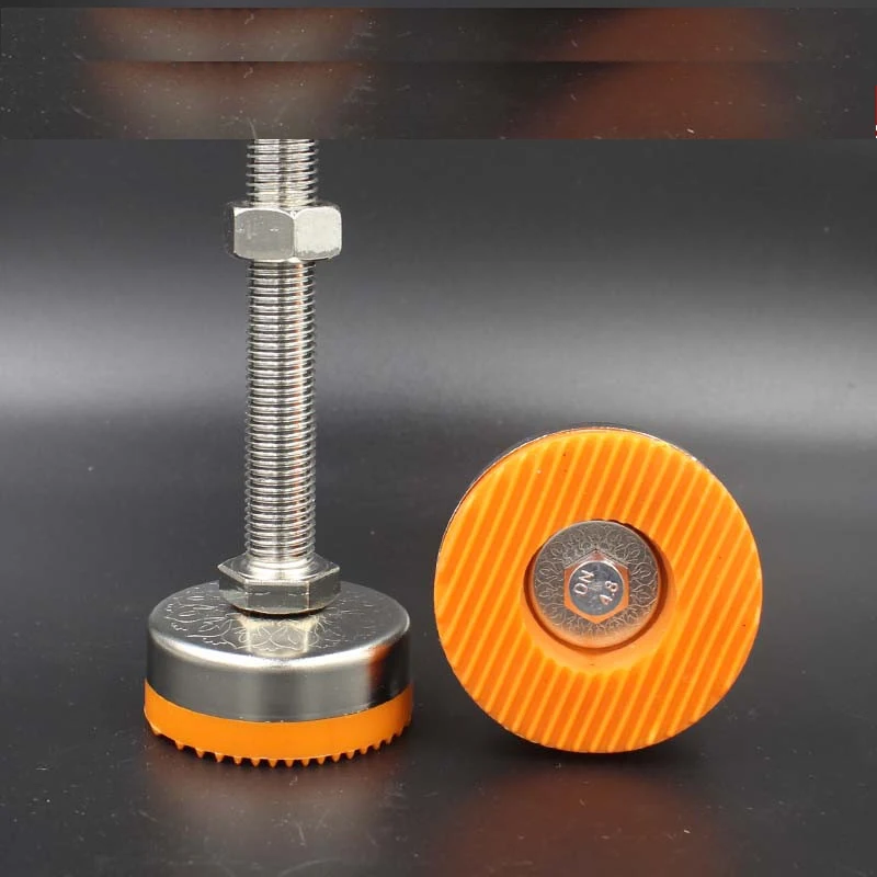 

M10/12/14/16/18/20 Dia Threaded Adjustable Furniture Glide Leveling Feet Pad 40mm/50mm/60mm Furniture Legs Feet Glide Pack of 2