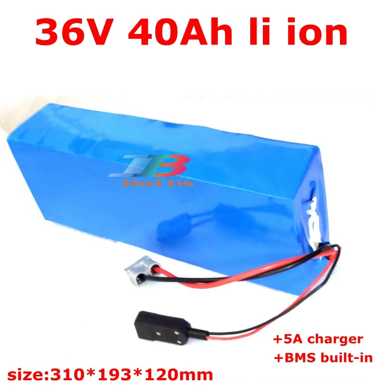 36v 40ah литиевая батарея bms 10S 40AH литий-ионный аккумулятор для 1800 Вт электрические