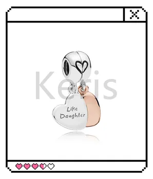 

Original Copy 2019 Mother'S Day Series 100% 925 Silver Double Heart String Pendant Free Shipping