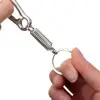 1 PC Men Stainless Steel Spring Gourd Buckle Belt Clip Loop Keychain Key Ring Bicycle Bottle Holder Car Ornament Accessories ► Photo 3/6