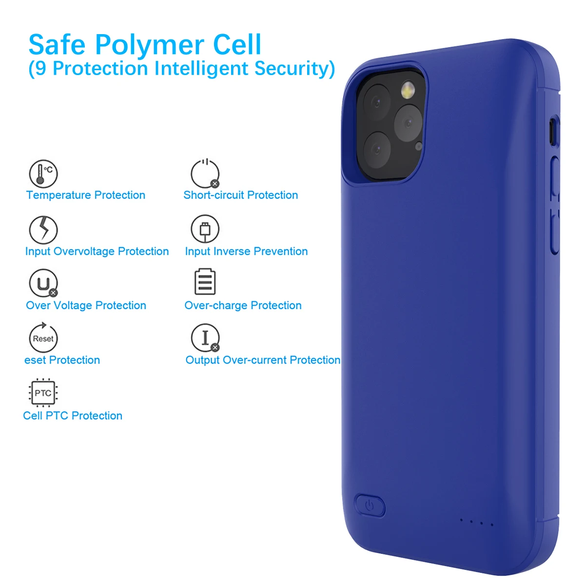 Для iPhone 11 11 Pro Чехол для аккумулятора 4000 мАч резервный перезаряжаемый чехол для зарядки PowerBank для iPhone 11 Pro Аккумулятор max зарядное устройство чехол
